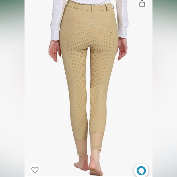 TuffRider Ladies Tiffany Ribbed Breech with Silicone Full Seat - Picture 5 of 7